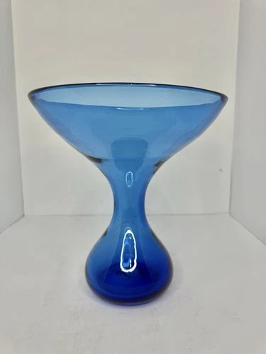 HTF Vintage MCM Blenko Glass 5920 Vase In Persian 9.5” Sandblasted Stunning