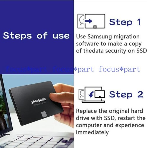 Samsung 2.5" 870 EVO SSD Internal Solid State 500GB SATA 3 for Laptop / Desktop - Afbeelding 4 van 5