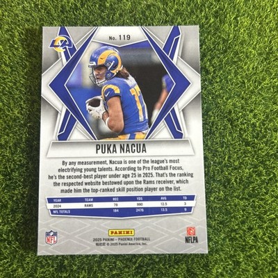 2025 Phoenix Football #119 Puka Nacua Base Los Angeles Rams F46 | eBay