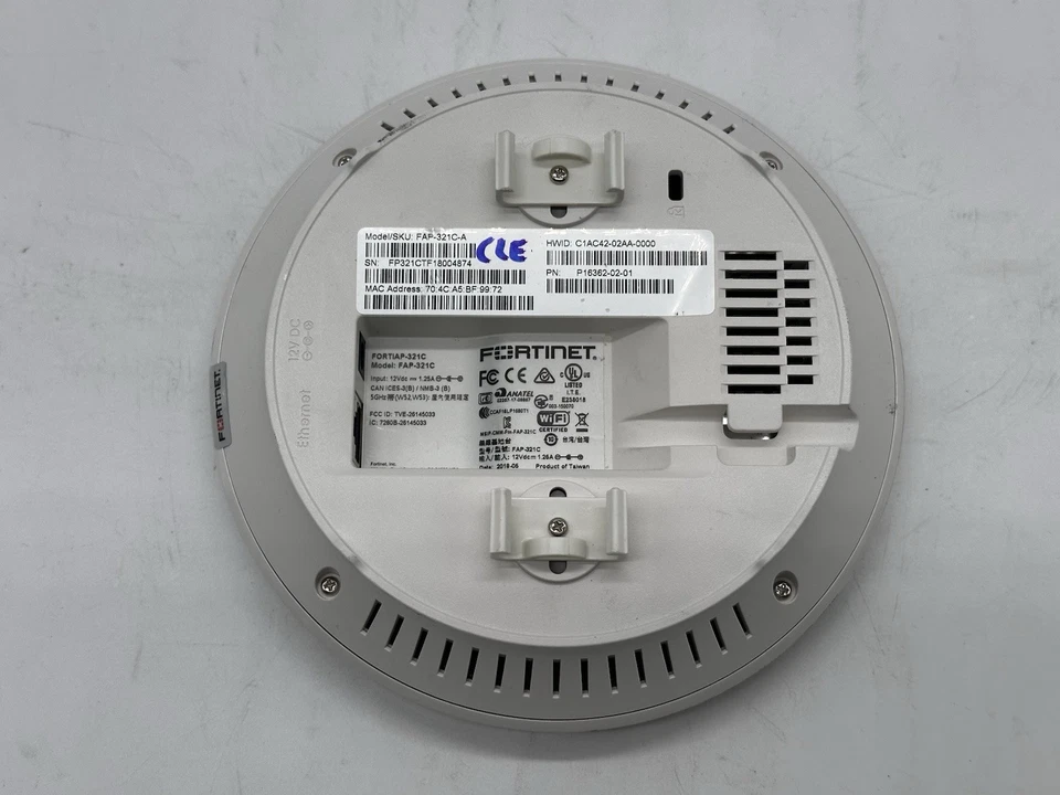 Fortinet FAP-321C-A 1.27 Gbit/s Wireless Access Point-No Charger - Image 2 of 4