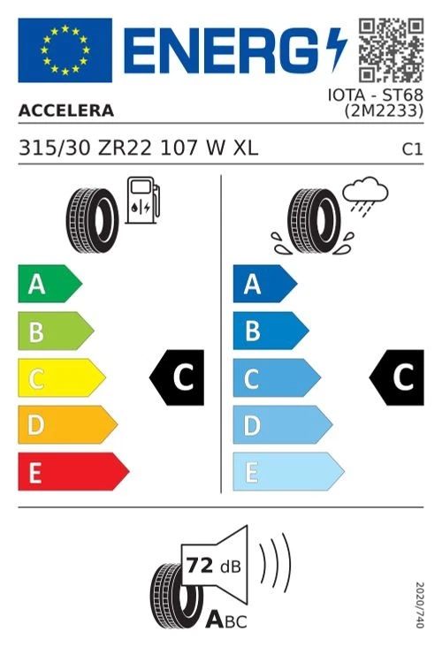 Sommerreifen - ACCELERA IOTA-ST68 315/30R22 107W BSW XL - Bild 3 von 4