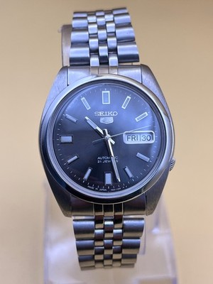 seiko 5 automatic 7s26-0590 black dial for man