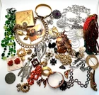 (2+) Lbs Vintage Costume Jewelry Lot Coro Sarah Cov Monet Rebajes BSK Renoir ++