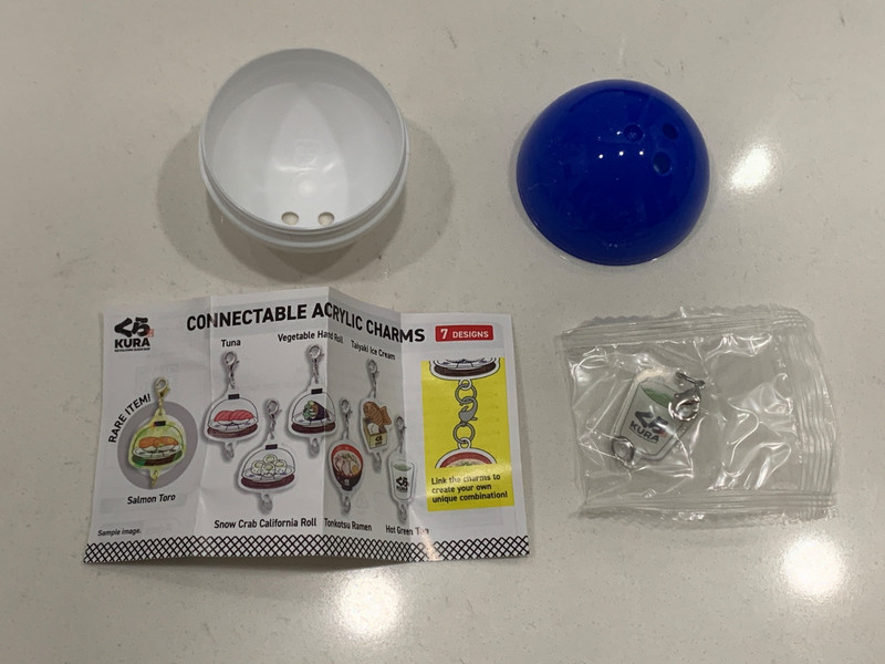 NEW COLLECTIBLE Rare Kura Sushi Connectable Acrylic Charm Hot Green Tea