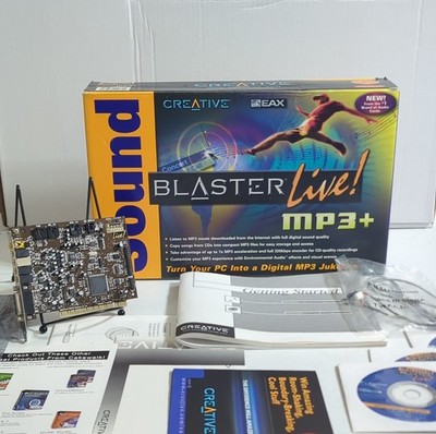 Creative Sound Blaster Live! MP3+ CT4760 PCI Sound Card 3.5mm MIDI AUX SPDIF