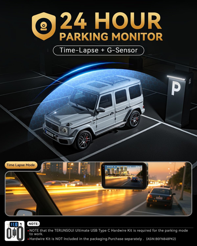 4K+4K Dash Cam Front and Rear, Free 128GB Card Included, 5.8Ghz Wifi Dash Camera - Picture 8 of 12
