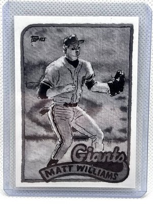 2025 Topps Shoebox Treasures #75 Matt Williams Grayscale Filter /75 SF Giants
