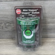 STI SS2137EX Stopper Station with Mini Stopper EMERGENCY Exit