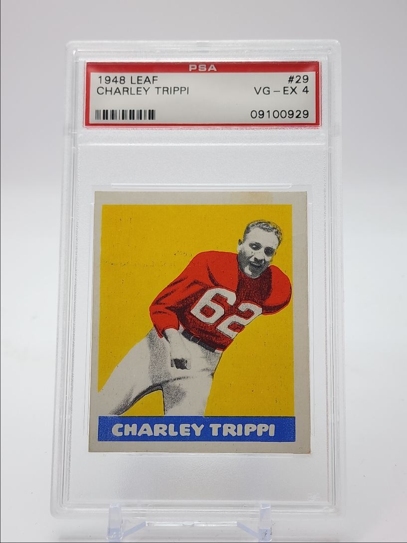 CHARLEY TRIPPI 1948 LEAF FOOTBALL ALL-STAR ROOKIE CARDINALS #29 PSA 4 Q5775