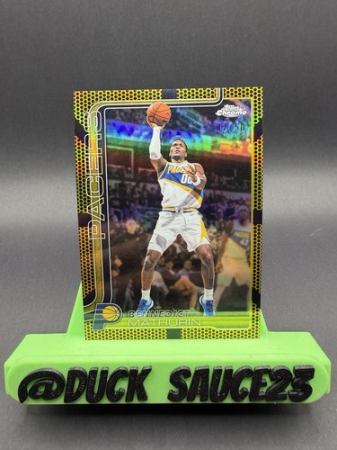 2026 Topps Chrome Update - Bennedict Mathurin #/50 Gold Basketball Border #133