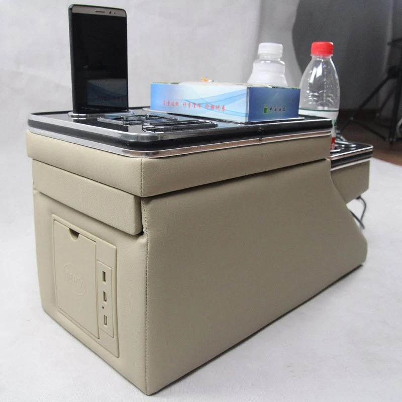 el compartimento reposabrazos y caja de almacenamiento central para 03-2014 Honda Odyssey negro Foto 2 de 4