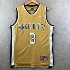Nike Wake Forest Demon Deacons #3 Basketball Jersey NCAA Gold Medium Mens