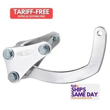 Powermaster 885, Kit Natural Aluminum Bracket - Sbc Low Mount Alternator For 800