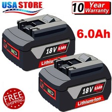 2For Bosch 18V Li-Ion Battery BAT620 BAT609 Professional GBA 3165140791649 6.0Ah