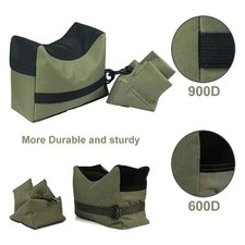 2/Set Rifle/Air Gun Front And Rear Rest Bench Bag Hunting Shooting
