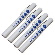 US SELLER LED Nurse Medical Diagnosis WHITE Penlight Pupil Gauge Pen Light - 4pk