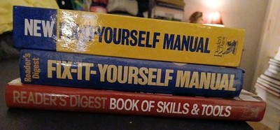 Reader's Digest HB Lot Of 3 Fix It Yourself Manuals On Home Repair Various Dates