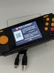 Atari Flashback Portable Gaming Console 70 Built-in Games w/ USB Charging Cable_