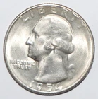 1954 S Washington Quarter CHOICE BRILLIANT UNCIRCULATED (W172)