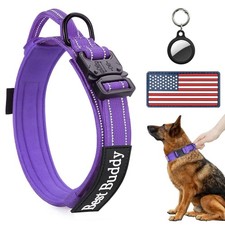 AUBELL Reflective Tactical Dog Collar,Adjustable Military Heavy Duty K9 Colla...