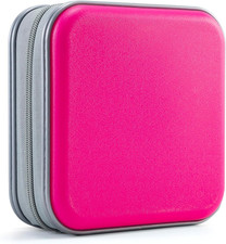 CD Case for Car,48 Capacity DVD Case Portable Zipper Holder Large Storage CD Wal