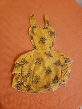 Vtg 50s 60s Baby Girls Romper 12 Months Ruffle Butt Floral Floral Outfit Spring