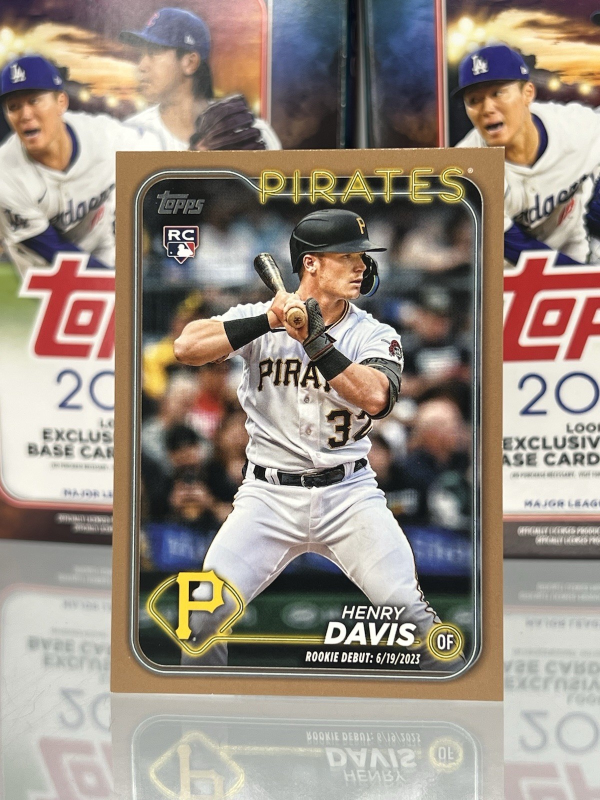 New 2024 Topps Update Series Henry Davis RC #US162 Gold Parallel /2024 Pirates