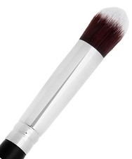 Small Concealer Brush Under Eye Mini 1PC MINI TAPERED KABUKI BRUSH, Black