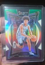 2024-25 Panini Select - Concourse Jaylen Wells #79 Green White Purple Prizm (RC)