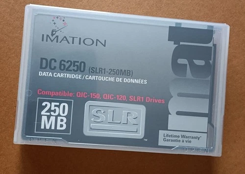 Imation DC 6250 SLR1 250MB Data Cartridge NEW SEALED – QIC-150/QIC-120- Nuovo 
