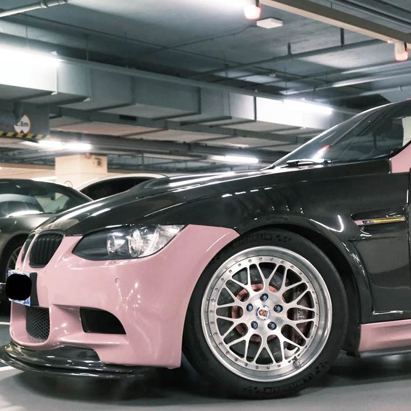 Guardabarros delanteros ventilados de carbono real alas para BMW M3 E92 cupé 2008-2013 par brillante Foto 2 de 4