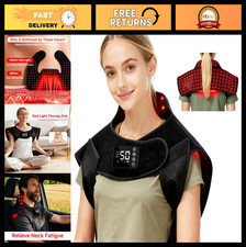 Rechargeable Red Light Therapy Device for Neck  Shoulder, Infrared Massage Wrap