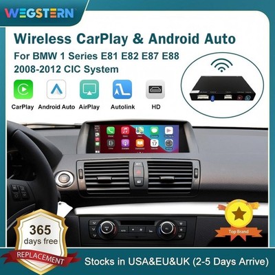 Wireless CarPlay Box Android Auto Module BT Für BMW 1 Series E81 E82 E87 E88 CIC