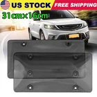 2pcs Licence Plate Frame Cover Bubble Lens Universal For Car Truck Waterproof