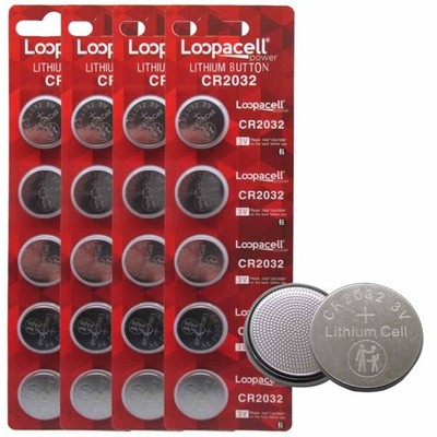 LOOPACELL CR2032 3V Lithium Coin Battery (20 Pack)   20 Count (Pack of 1)