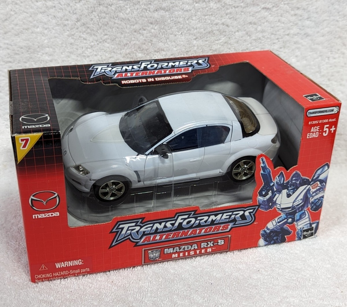 トランスフォーマーズ　MAZDA RX-8 Transformers Alternators 1:24 Meister Jazz #8 White Mazda RX