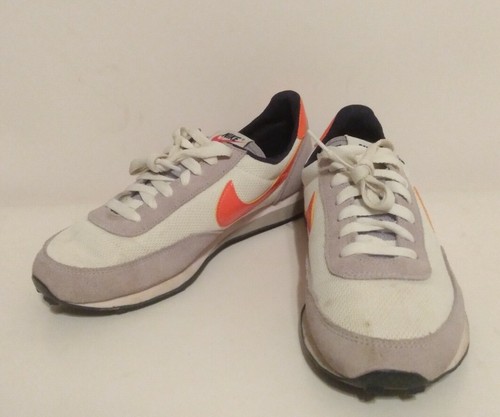 Nike Elite GS Sneakers Shoes Gray White Orange 418720-103 6Y Waffle - Picture 9 of 12
