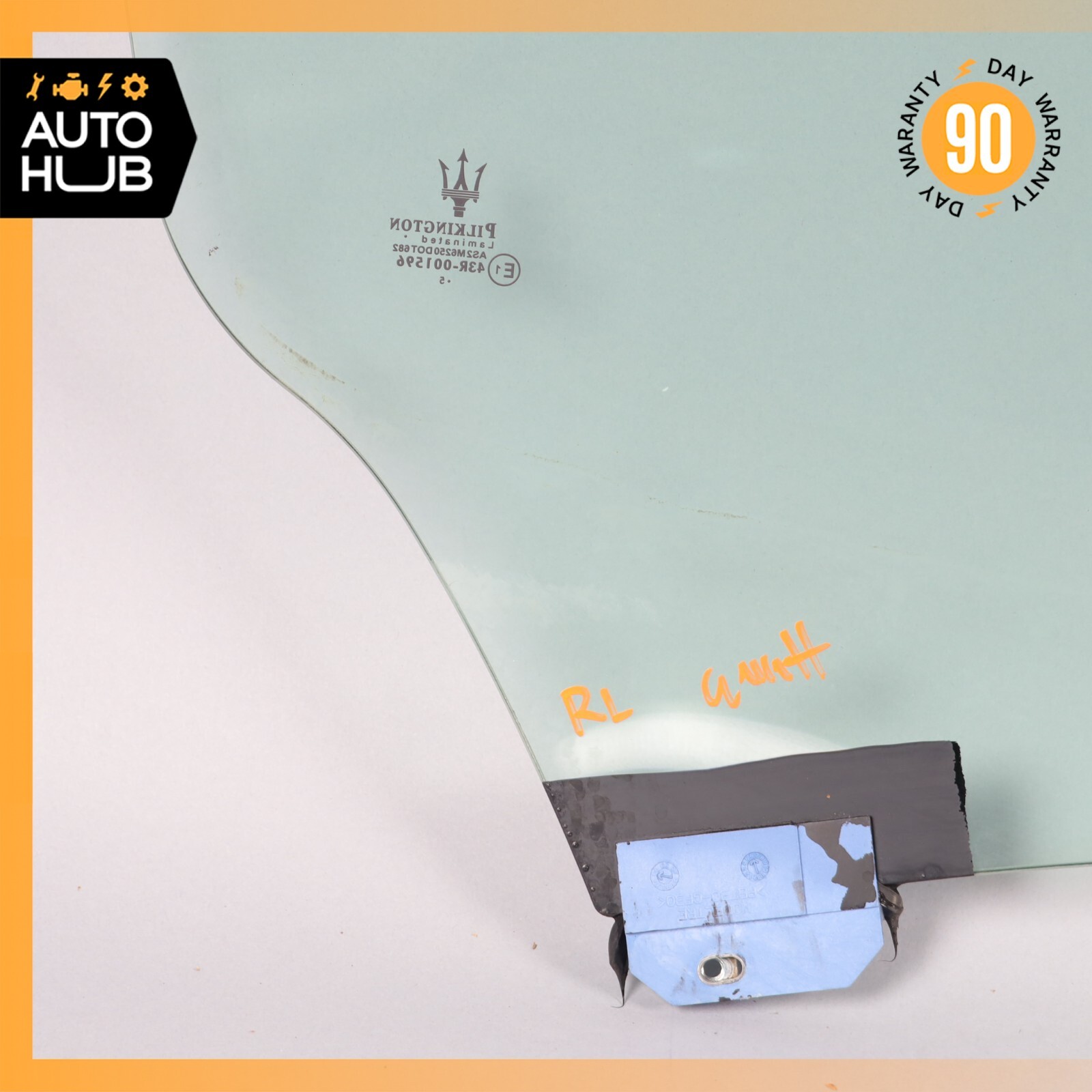 03-13 Maserati Quattroporte M139 Rear Left Side Door Window Glass OEM