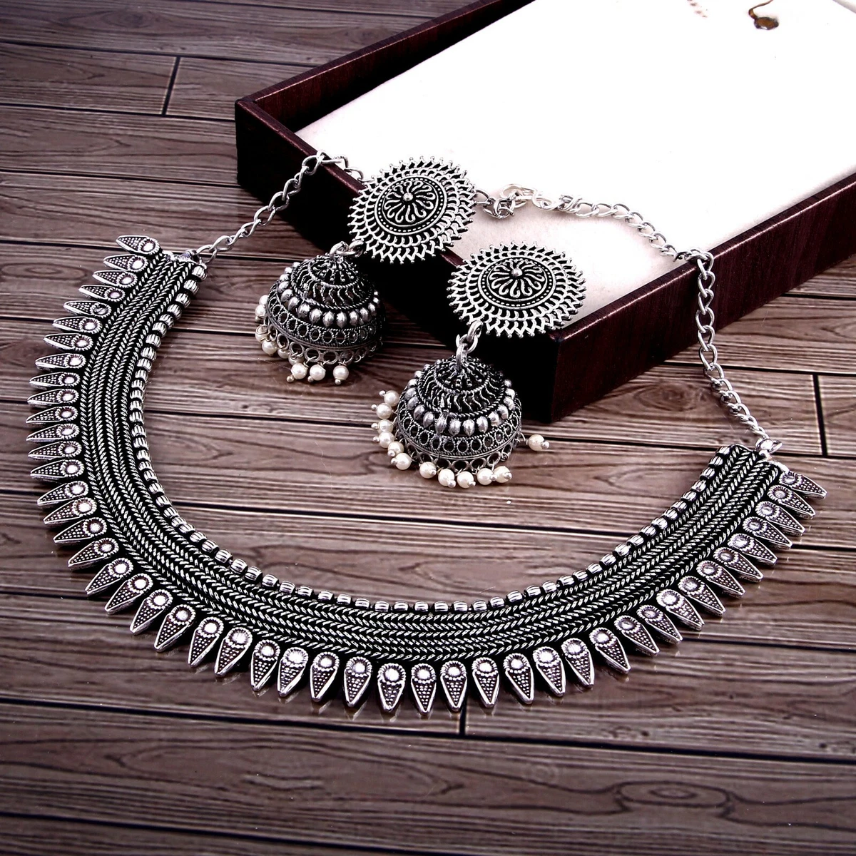 Jhumka necklace outlet