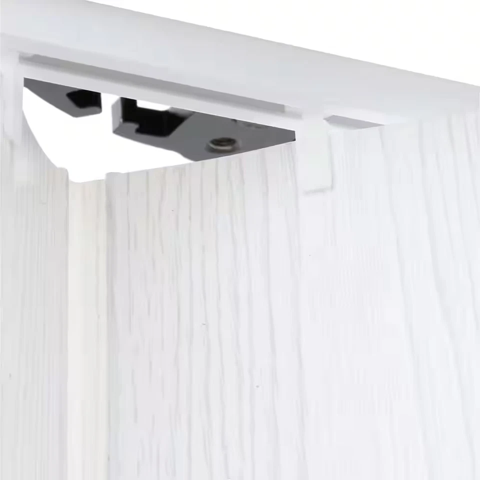 48x80'' Vinly Accordion Folding Door With Hardware Flexible Sliding Closet White - Image 4 of 4