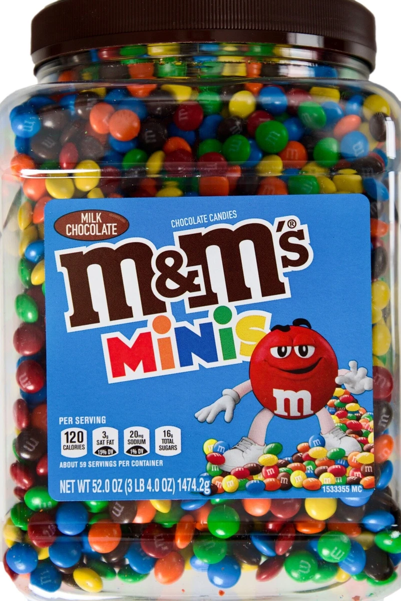 M&M's Chocolate Candies, Milk Chocolate, Minis, Family Size 16.9 Oz, Chocolate Candy