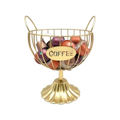 Space Saving Coffee Holder Portable Large Capacity Storage Rack Display Stand