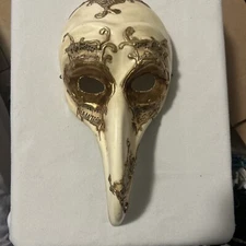 Dr Plague Venetian Long Nose Mardi Gras Halloween Mask La Maschera Del Galeone
