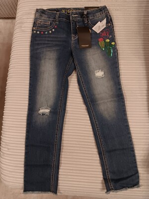 NEU MIT ETIKETT VIGOSS ANKLE SKINNY MÄDCHEN JEANS ALTER 10 JAHRE