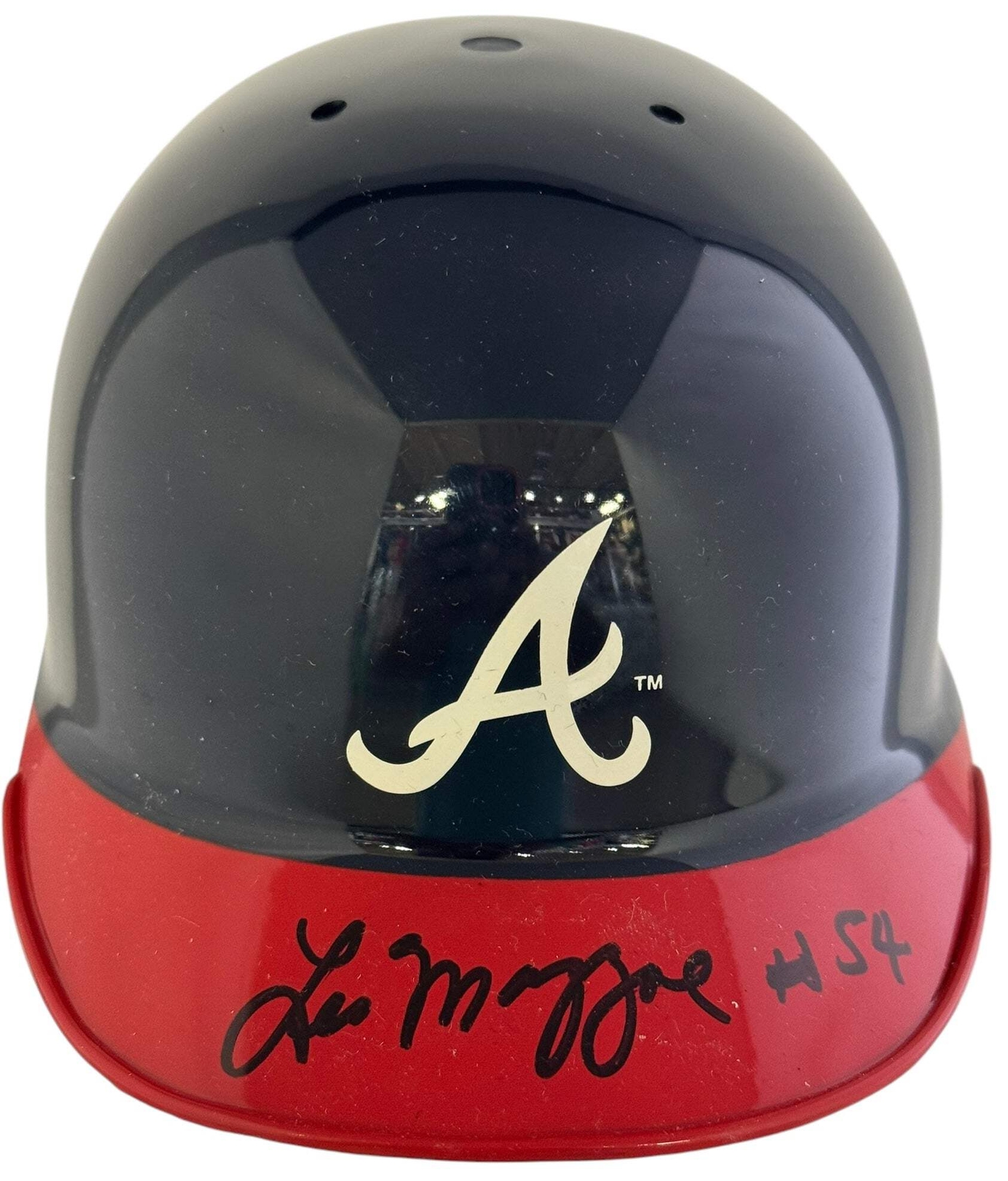 Lee Mazzone Autographed Atlanta Braves Mini Helmet