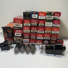 Vintage Vacuum tubes Lot. 1950's 60's RCA GE Sylvania 35 Pieces