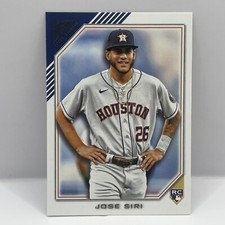 2022 Topps Gallery Baseball Jose Siri Base RC #88 Houston Astros