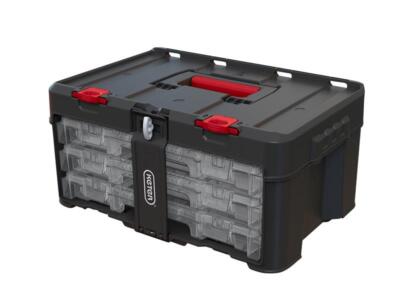 Keter Roc Stack N Roll 3 Set Organiser See Through Containers KETSNR3ORG