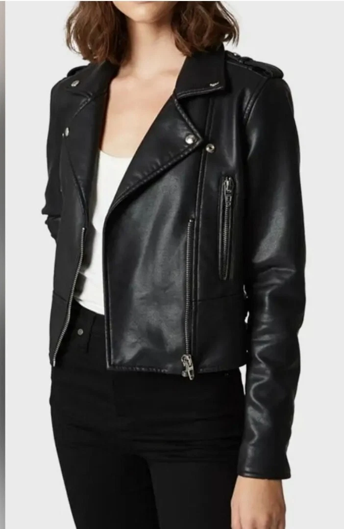 BLANK NYC NWT IT TAKES TWO VEGAN BLACK MOTO JACKET SZ M | eBay
