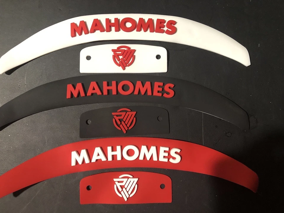 Para-choques 3D capacete de velocidade tamanho completo Chiefs - Imagem 2 de 3